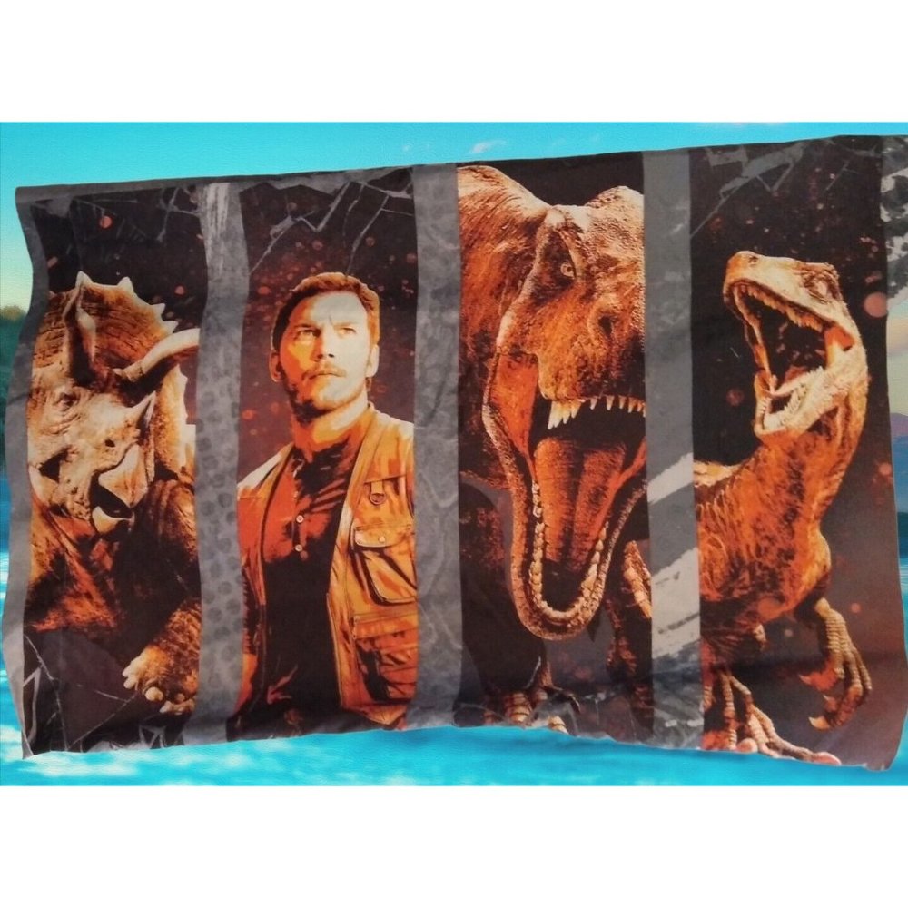 Jurassic Park‎ Dinosaur Single Standard Pillowcase Two-Sided All-Over Print
